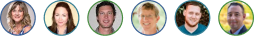 Six client portraits